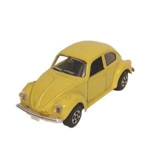 1977 Polistil Volkswagon Beetle Maggiolino VW Diecast Vintage 1:43 Yellow Italy
